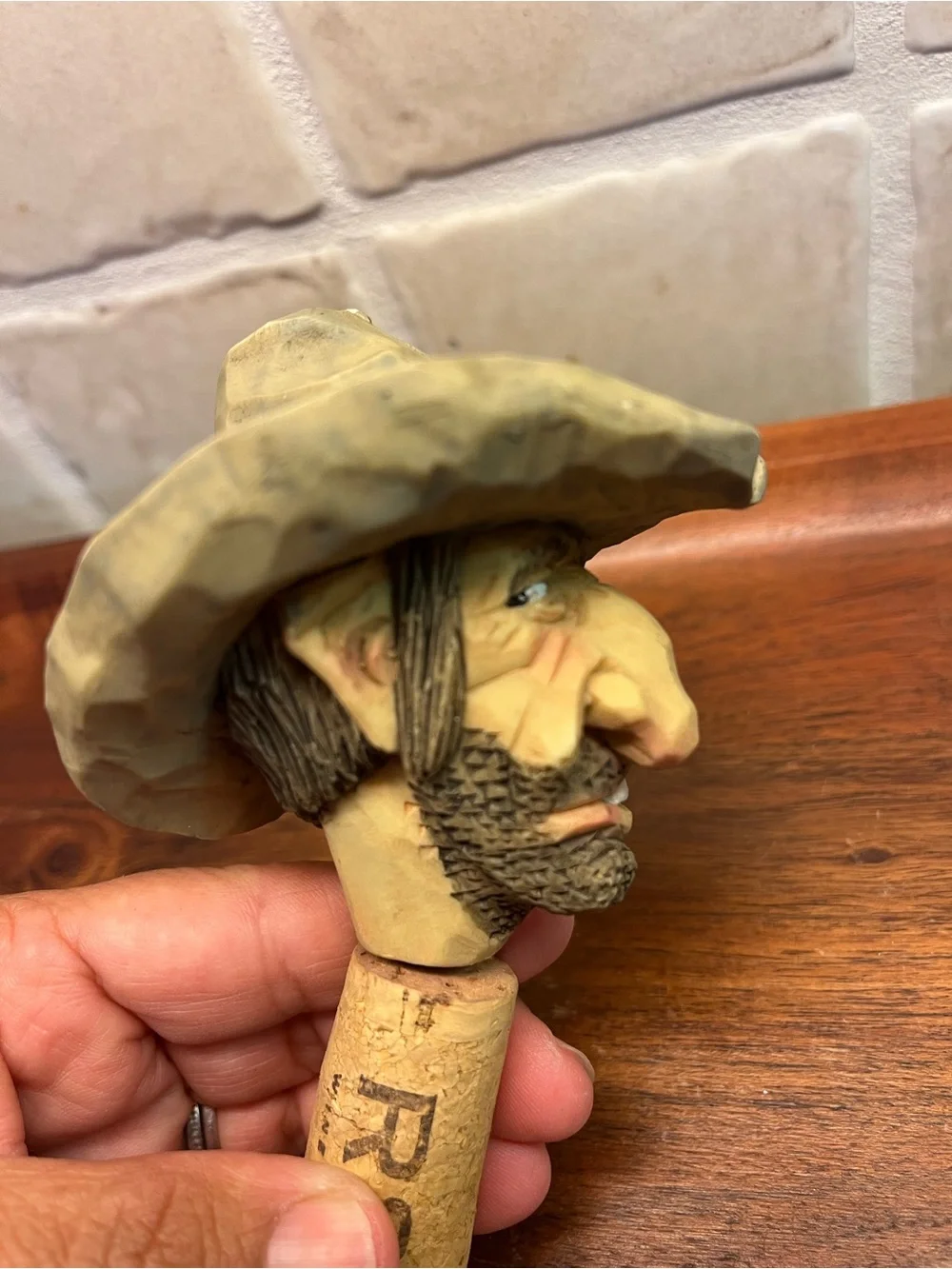 Vtg 1990s Bottle Stopper Chris Hammack Spit n Whittle collection Rot Gut Rodney
